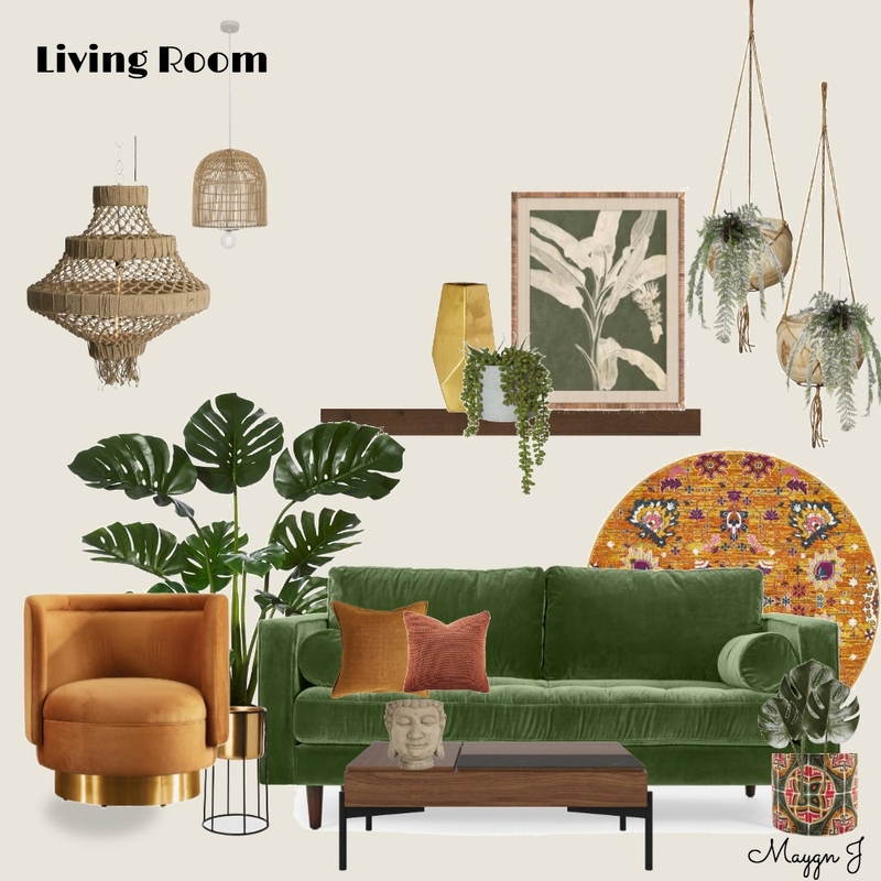 Hippy interior Mood Board by Maygn Jamieson on Style Sourcebook