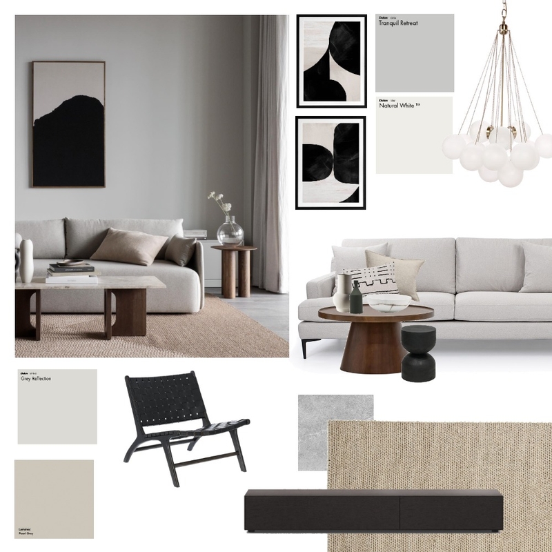 Mod 3 - Contemporary Living Room Mood Board by Aelea Atelier on Style Sourcebook