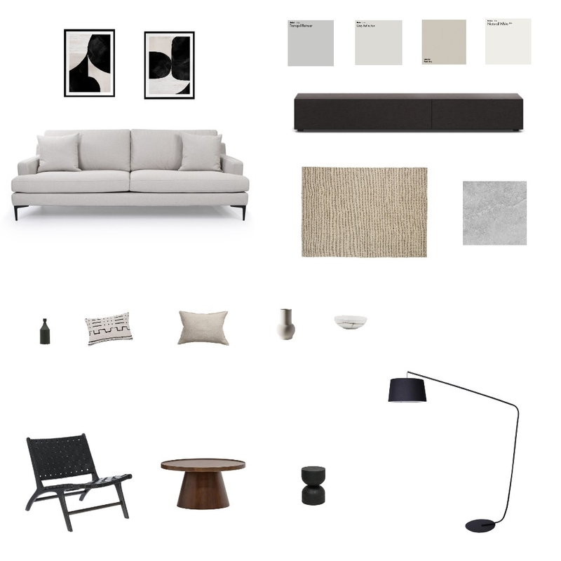 Mod 3 - Contemporary Living Room Mood Board by Aelea Atelier on Style Sourcebook