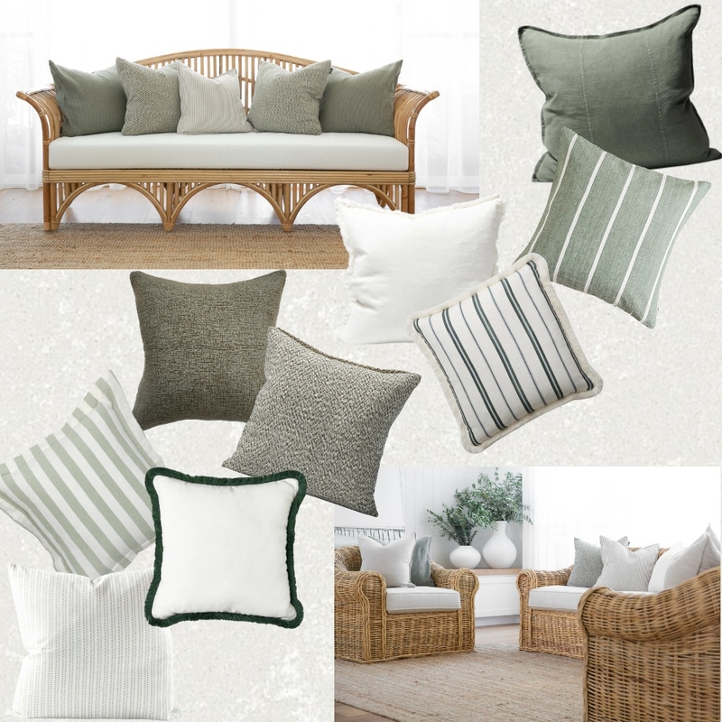 Sage Green Cushions Mood Board by Ballantyne Home on Style Sourcebook