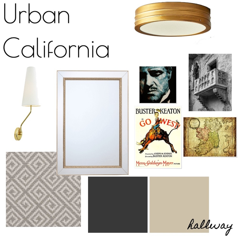 URBAN CALIFORNIA - Hallway Mood Board by RLInteriors on Style Sourcebook