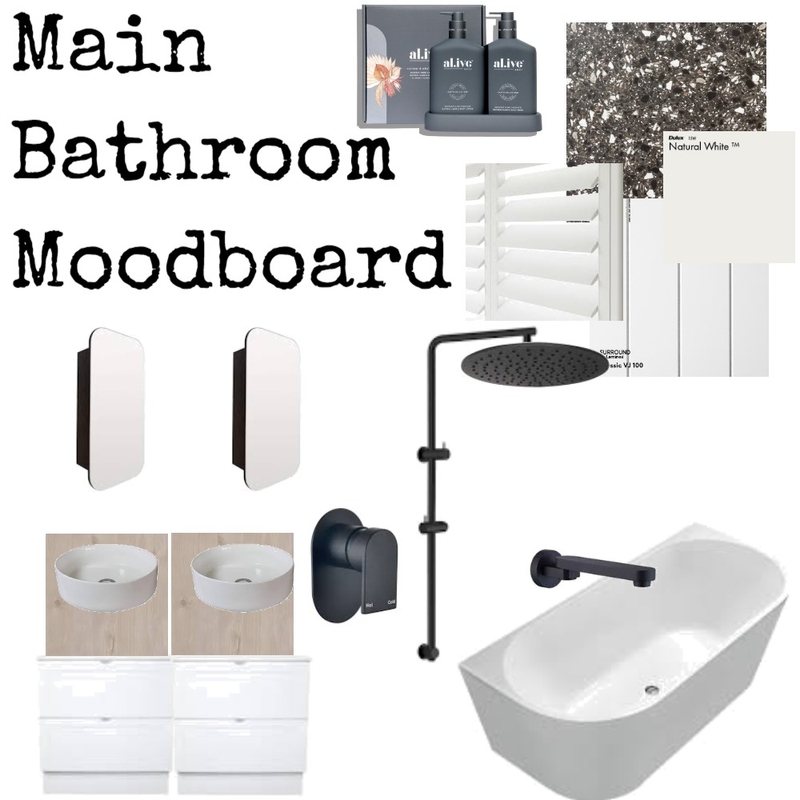 Main Bathroom Moodboard Mood Board by CazzPoll on Style Sourcebook