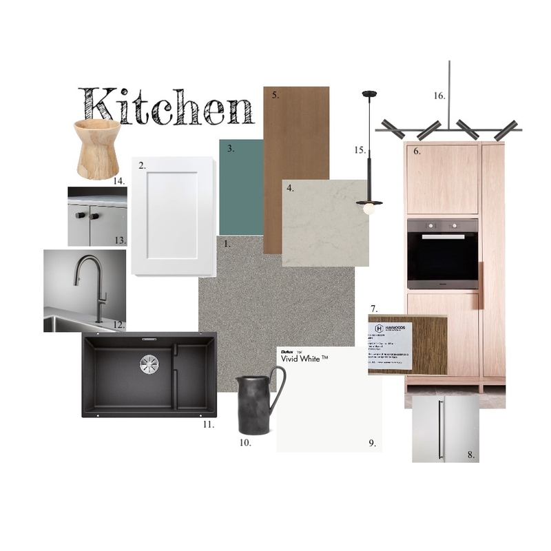 Kitchen Sample Board Mood Board by Ingrid Susanto on Style Sourcebook