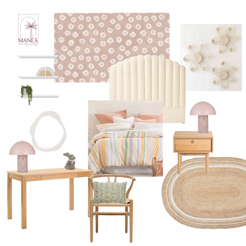 Tween Girl Bedroom Mood Board by Manea Interior Design & Styling on Style Sourcebook