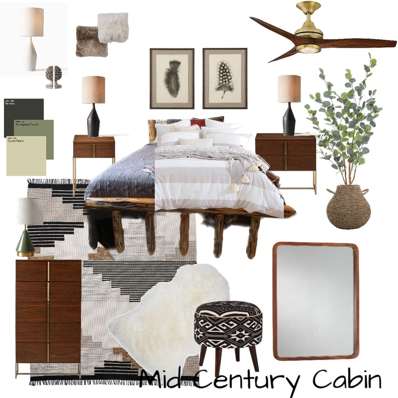 Mid Century Cabin Mood Board by lauramarindesign on Style Sourcebook