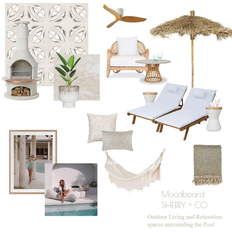 Outdoor Poolside Mood Board by sherryandco on Style Sourcebook