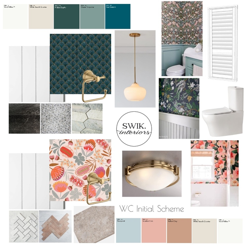 Watlen WC Initial Scheme Mood Board by Libby Edwards on Style Sourcebook