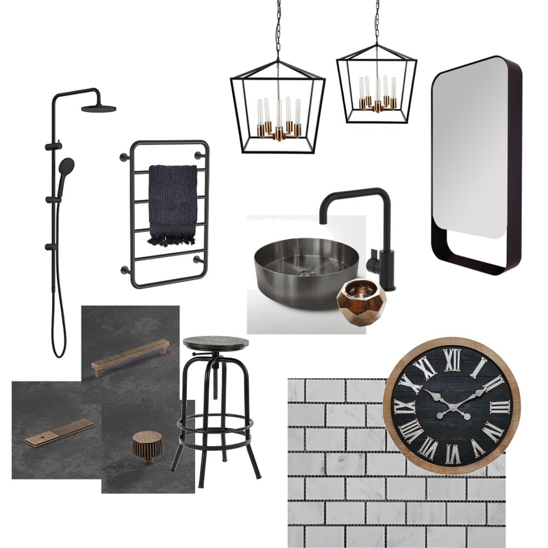 Modern Industrial Mood Board by The Blue Space on Style Sourcebook