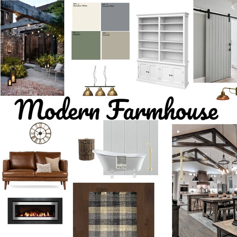 Modern Farmhouse Mood Board by Sandra L on Style Sourcebook