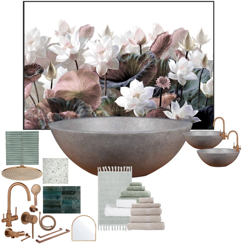 Hinterland Bathroom Mood Board by Earthkeeper on Style Sourcebook