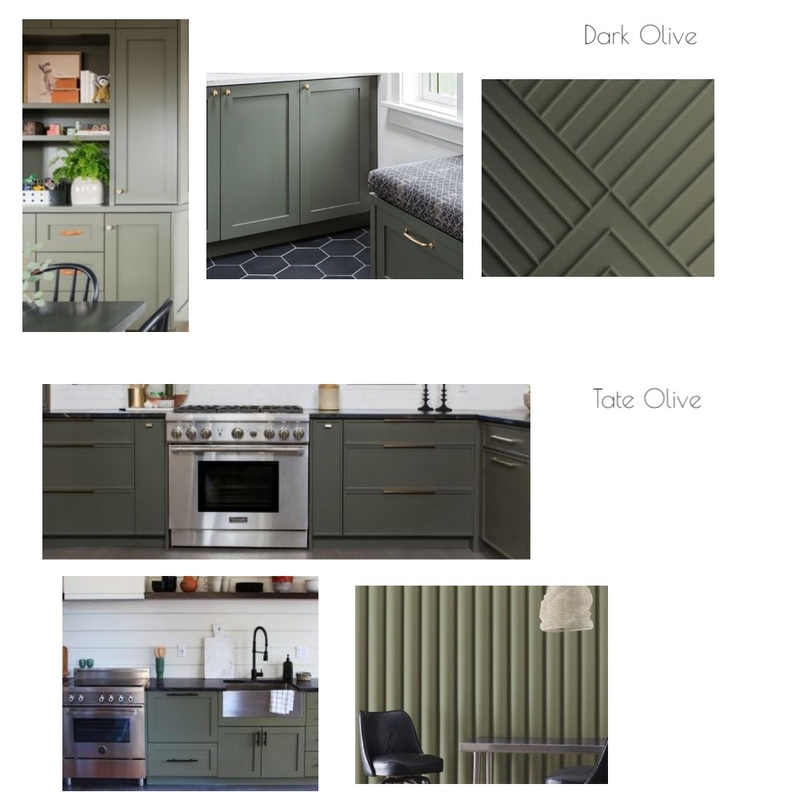 Dark Olive & Tate Olive -  Benjamin Moore Mood Board by breehassman on Style Sourcebook