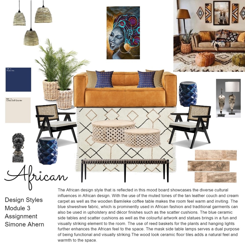 African Lounge Mood Board by SimoneAhern on Style Sourcebook