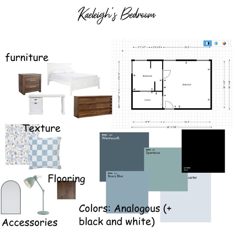 Kaeleigh's Bedroom 1st hour Mood Board Mood Board by kaeleighrp on Style Sourcebook