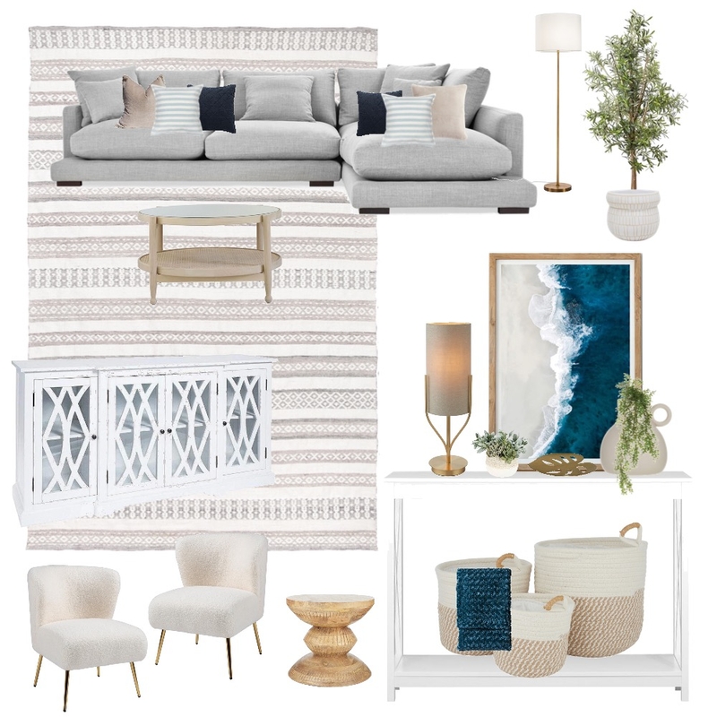 Modern Mediterranean Living Room Mood Board by lauren.robbins on Style Sourcebook