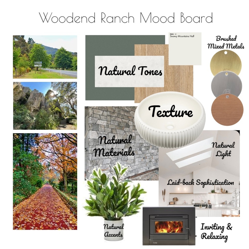 Woodend Project Mood Board Mood Board by RNC on Style Sourcebook