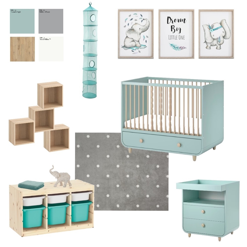 Nursery Turquoise Mood Board by Lucey Lane Interiors on Style Sourcebook