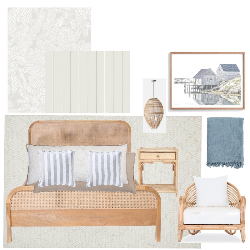 Coastal Bedroom Mood Board by Abode Collective on Style Sourcebook