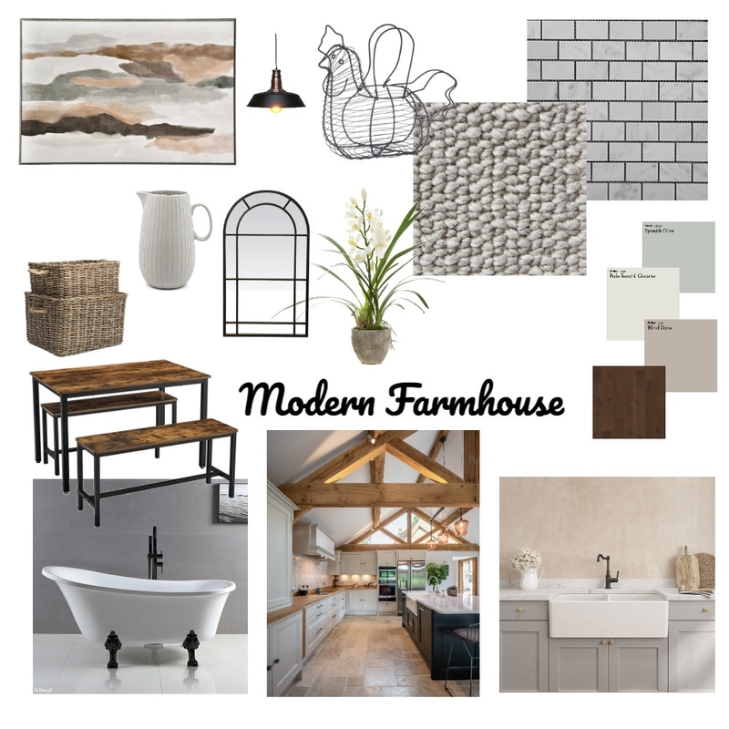 Modern Farmhouse Mood Board by amiesmith on Style Sourcebook