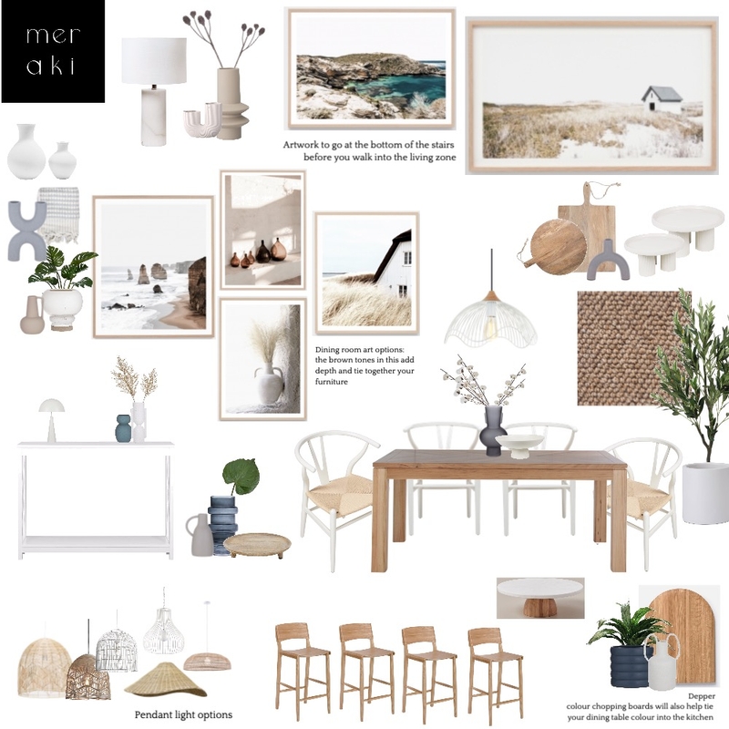 Hamptons - Dining and kitchen Mood Board by Meraki on Style Sourcebook