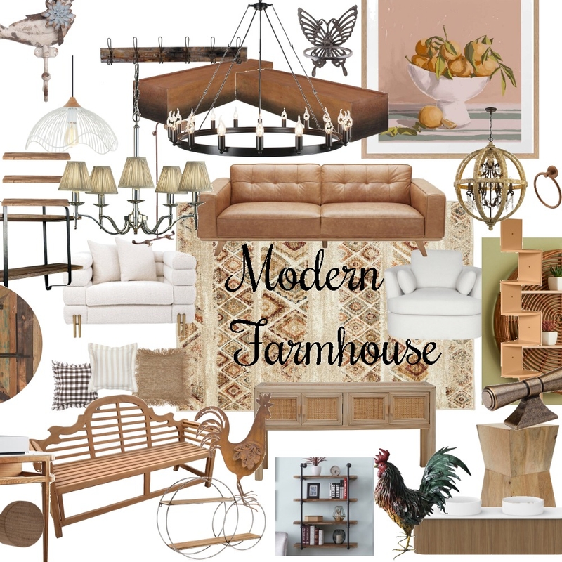 Modern Farmhouse Mood Board by Tammy on Style Sourcebook