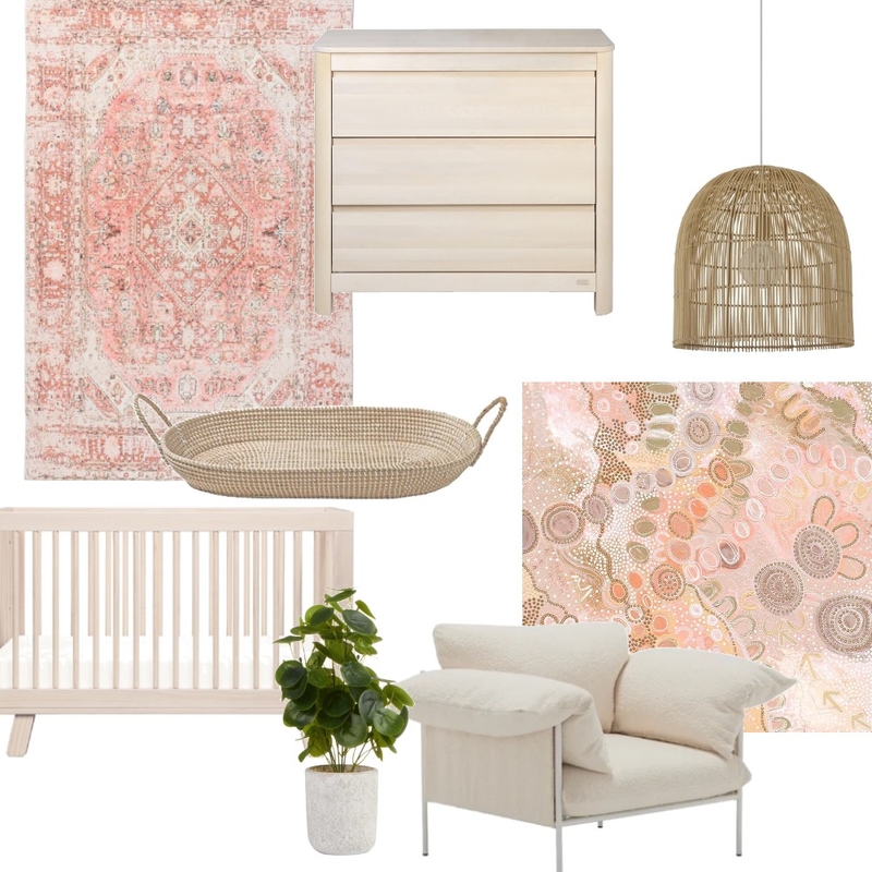 Baby Girl Nursery Mood Board by Lucy Jade on Style Sourcebook