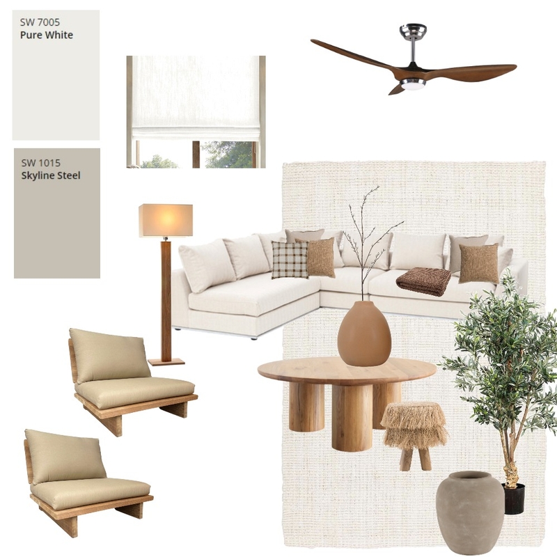 Module 9 Living Room Mood Board by Amanda Lutz on Style Sourcebook