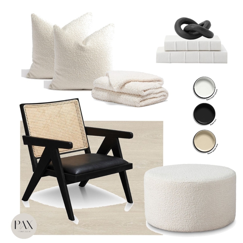 Rattan & Bouclé Mood Board by PAX Interior Design on Style Sourcebook