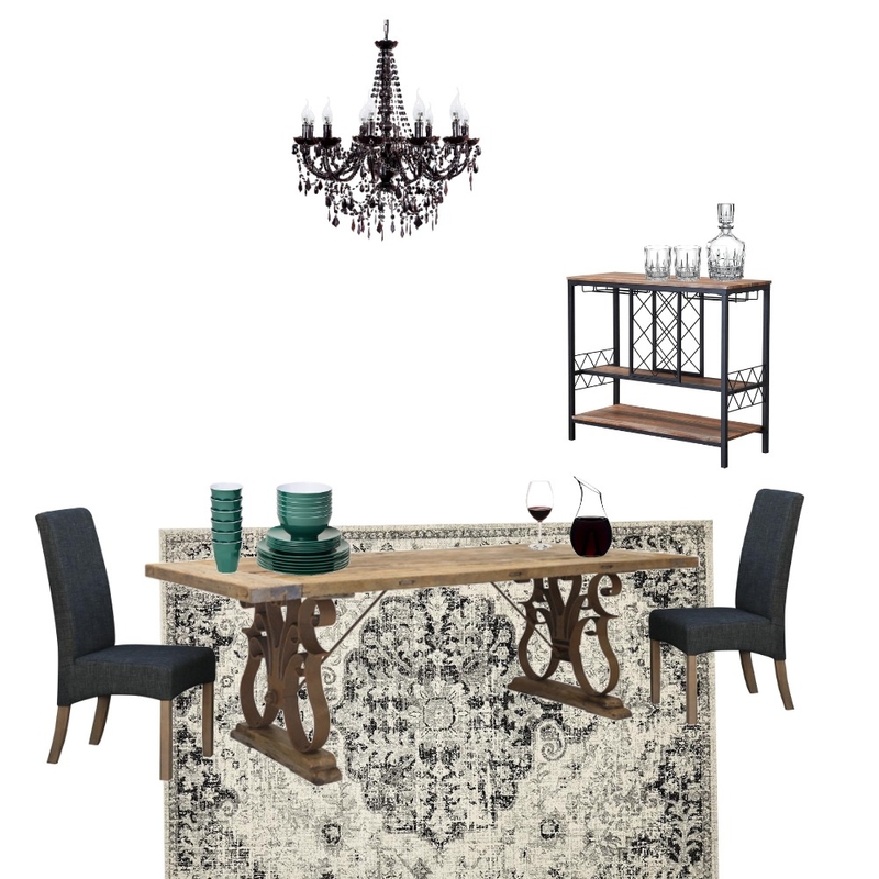 Gothic Dining Mood Board by caroline_l on Style Sourcebook