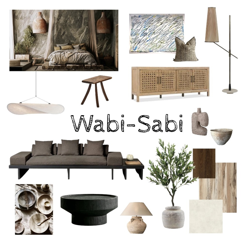 Wabi-Sabi Mood Board by On Point Staging and Design on Style Sourcebook