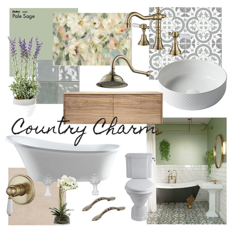 Country Charm - BW Tiles Mood Board by CSugden on Style Sourcebook