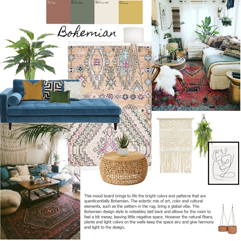 Bohemian Mood Board Mood Board by eleanorwalters on Style Sourcebook