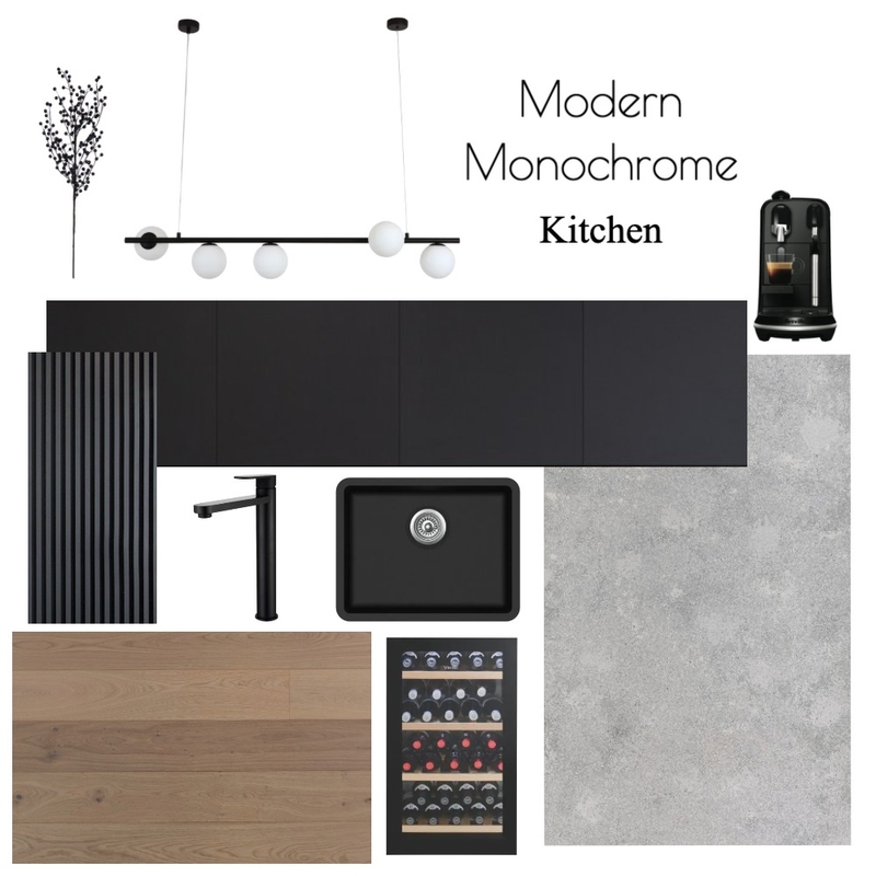 Modern Monochrome - Kitchen Mood Board by MichH on Style Sourcebook