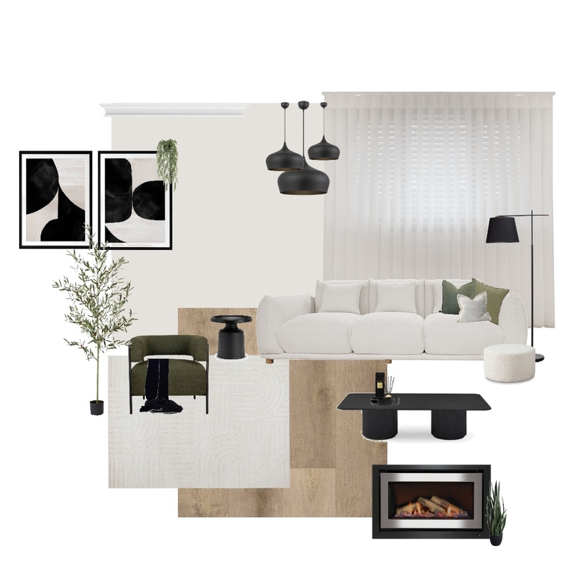 Green and Black Lounge Mood Board by krystenrock on Style Sourcebook