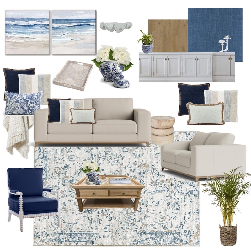 Hamptons Living Room Mood Board by Eliza Grace Interiors on Style Sourcebook