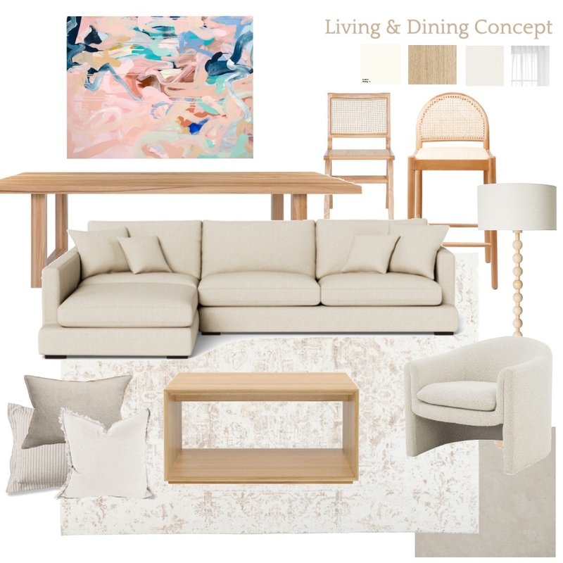 Living & Dining Concept Mood Board by savannahreimers on Style Sourcebook