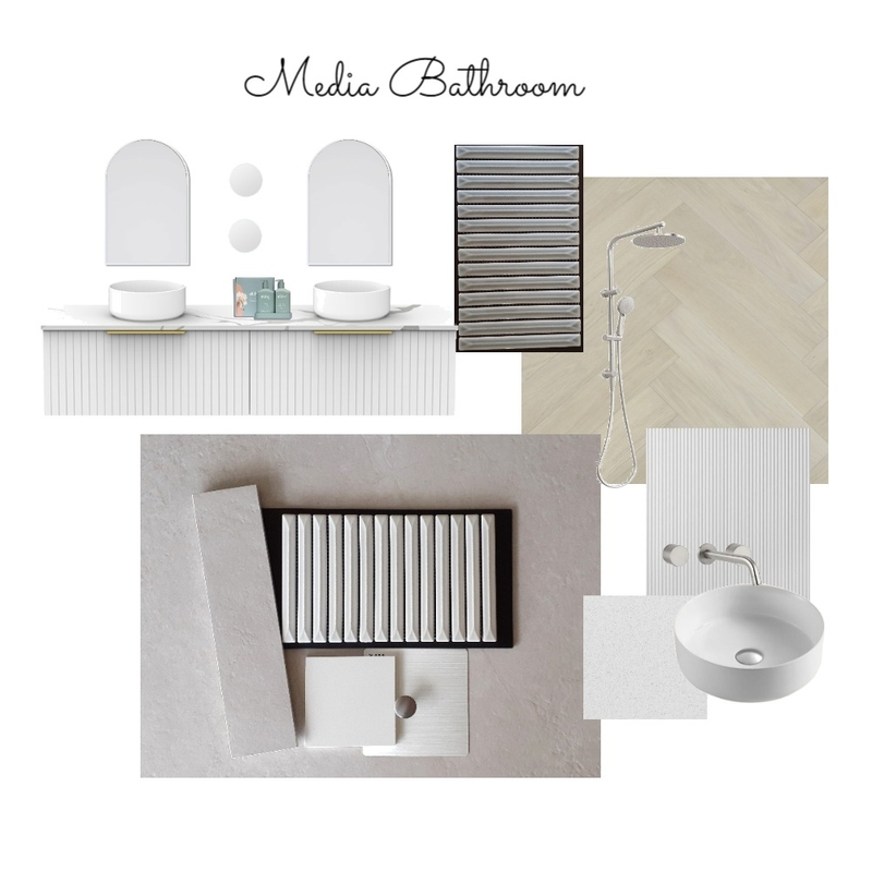 Media Bathroom Mood Board by RL Interiors on Style Sourcebook