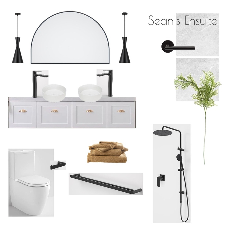 Sean's Ensuite Moodboard Mood Board by gracemeek on Style Sourcebook