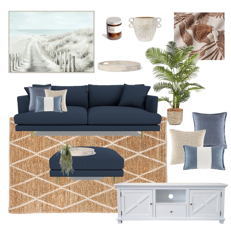 Hamptons Media Room Mood Board by Eliza Grace Interiors on Style Sourcebook