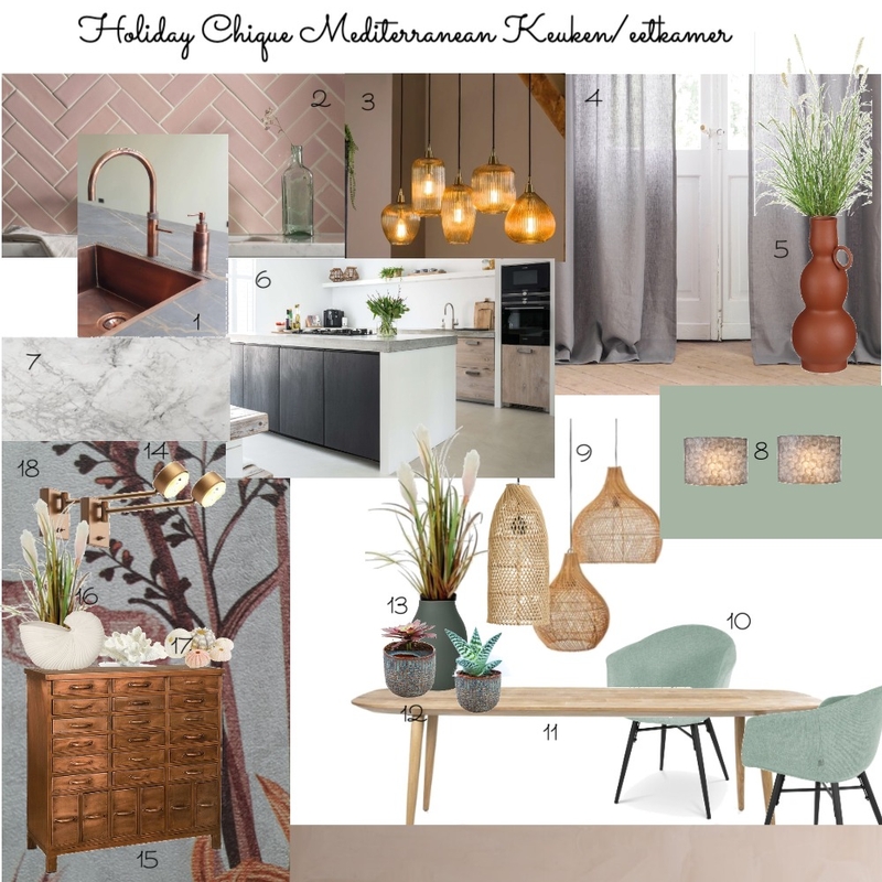 Sampleboard Keuken/ eetkamer Mood Board by MariekeHoukes on Style Sourcebook