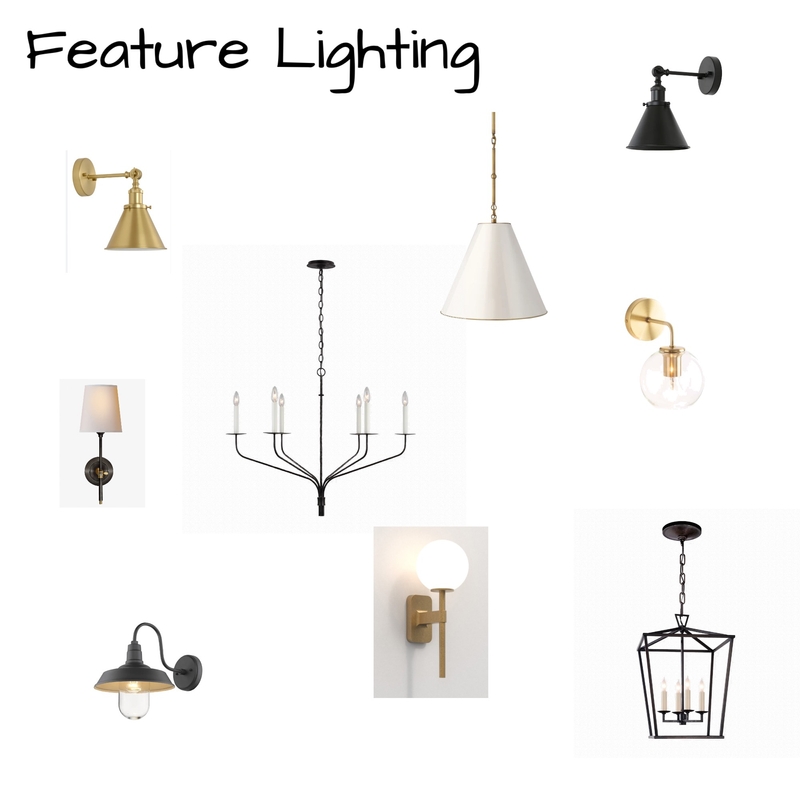 Modern Farmhouse Lighting Mood Board by Amanda Lee Interiors on Style Sourcebook