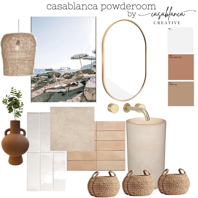 Casablanca Powder Room Mood Board by Casablanca Creative on Style Sourcebook