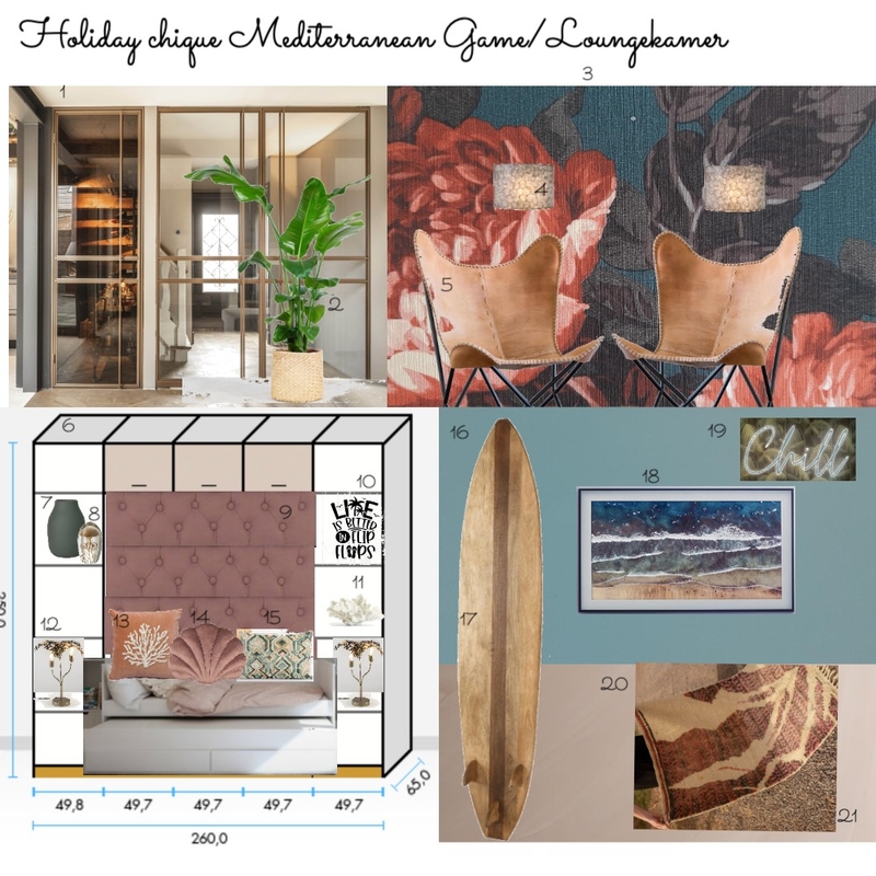 Sampleboard Game Loungekamer Mood Board by MariekeHoukes on Style Sourcebook