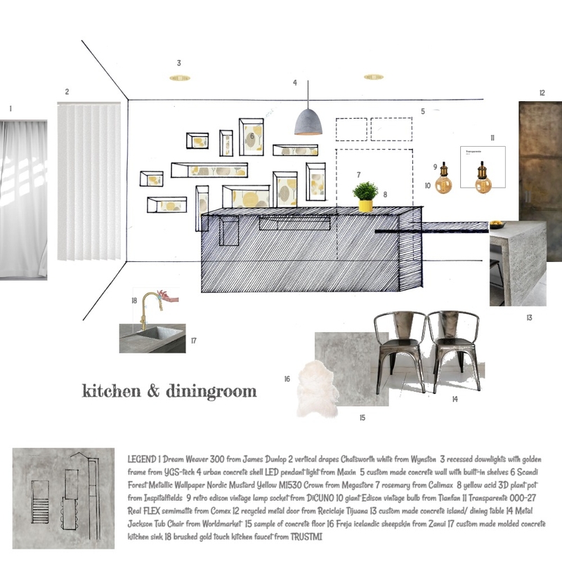 IDI Module 9 kitchen Mood Board by Detsign on Style Sourcebook