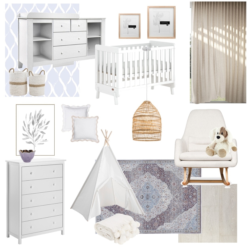 Purple White Mood Board by ehale on Style Sourcebook