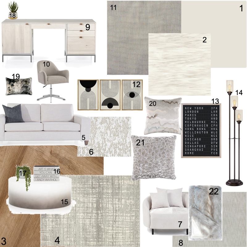 IDI Module 9 - Office Sample Board Mood Board by cmccannsparrow on Style Sourcebook