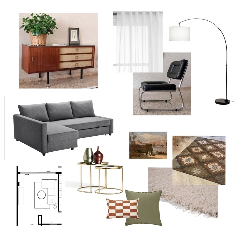 c Pujades 214  Living Room FINAL Mood Board by LejlaThome on Style Sourcebook