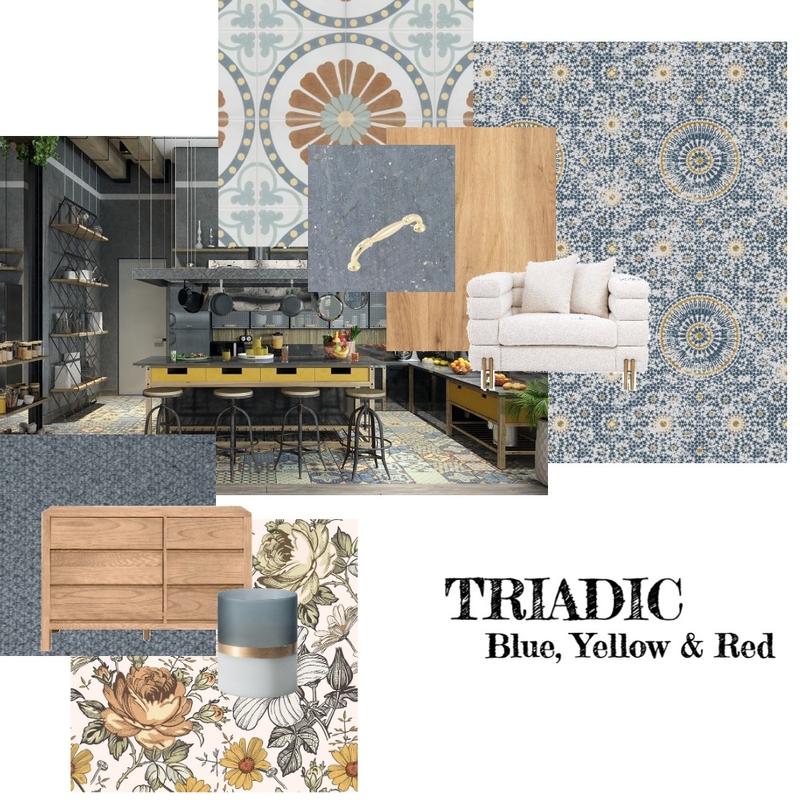 Triadic Scheme Mood Board by KMDiDio12 on Style Sourcebook