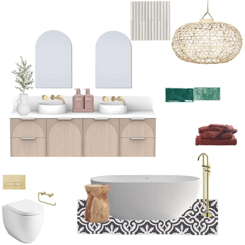 Modern farmhouse bathroom Mood Board by skyegahagan on Style Sourcebook