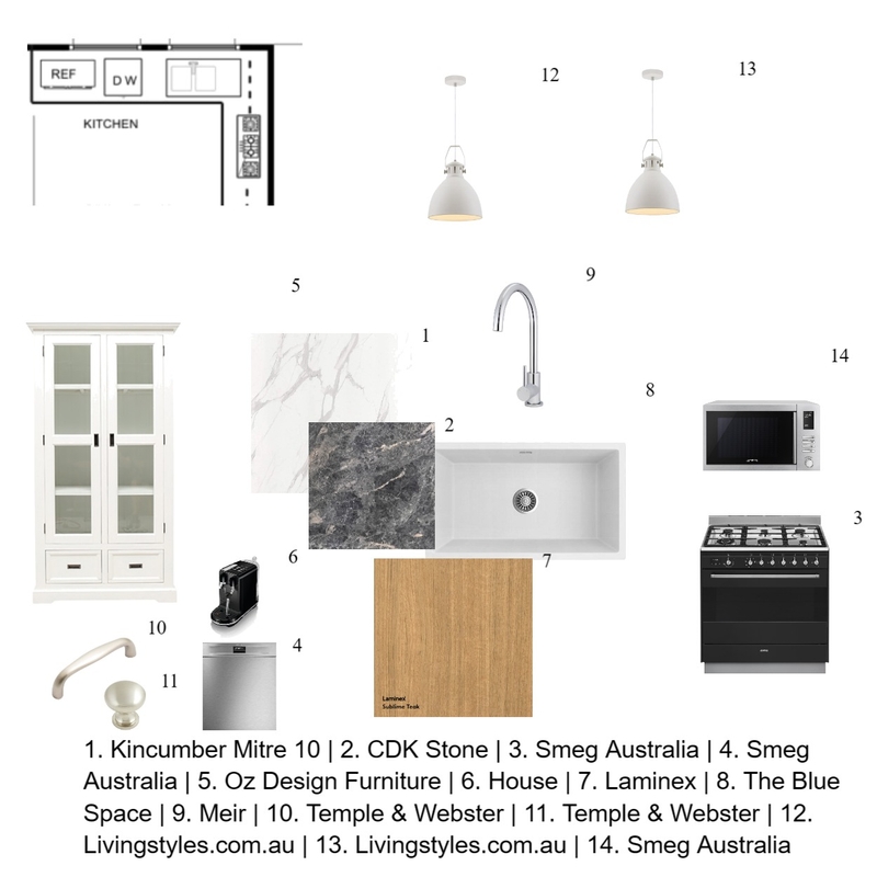 kitchen Mood Board by Iman Sawan on Style Sourcebook