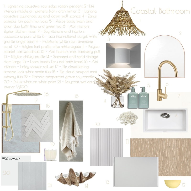 coastal bathroom Mood Board by JessMamone on Style Sourcebook